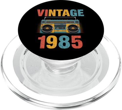 Casete de música Retro Boombox Vintage de 1985 PopSockets PopGrip para MagSafe