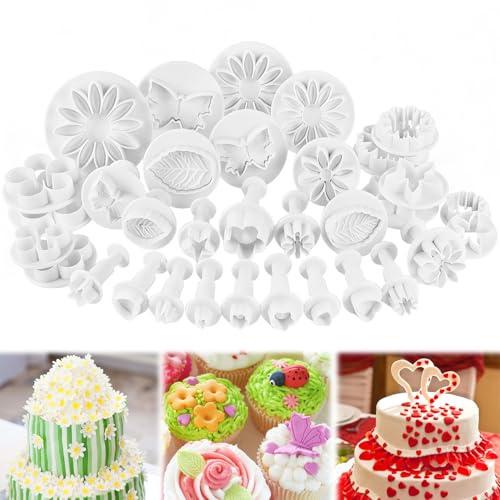 Nuyoah Fondant Ausstecher Blumen Fondant Cutters Set Torten Zubehör
