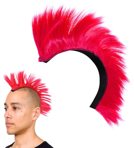 Dekoratives Haarteil Halloween Feier Cosplay Kostümzubehör Rosa | Leichtes Hochtemperatur Seidenmaterial, Flauschige Optik, für Bühne und Party, Schützt das Echte Haar
