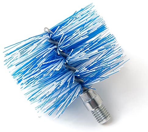 BARETTO Cepillo de Repuesto para el Kit de Limpieza de tu Estufa de Pellets, 1 Cepillo Estándar de Nylon, Adecuado para Limpiar el Tubo de Humo con Curvas (120 mm)