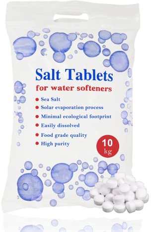 HSD 10 Kg Salt Tablets | Water Softener | Food Grade | Compatible to All Water Softener Machines 100% Genuine British Salt Tablet, Tablet Salt of Premium (1)