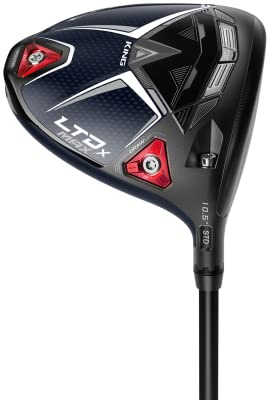 Cobra Golf 2022 LTDX Max Driver Gloss Peacoat-Red (Men's, Left Hand, UST Helium Nanocore, Senior Flex, 12)