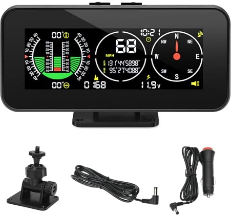 M60 Auto Head Up Display Auto Kompass Inclinometer Neigungswinkel Geschwindigkeit GPS Digital Neigungsmesser Overspeed Alarm Auto Off Road Zubehör