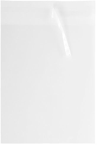 JAM PAPER Clear Cello Sleeves with Self Adhesive Closure - 100 Per Pack - 8 7/16 x 10 1/4