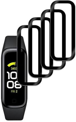 [4 Piezas] Protector Pantalla Compatible Samsung Galaxy Fit 2 TPU Protector de Pantalla [Anti-Arañazos] [Sin Burbujas] 3D Cobertura Completa TPU Film HD Flexible Película Protectora