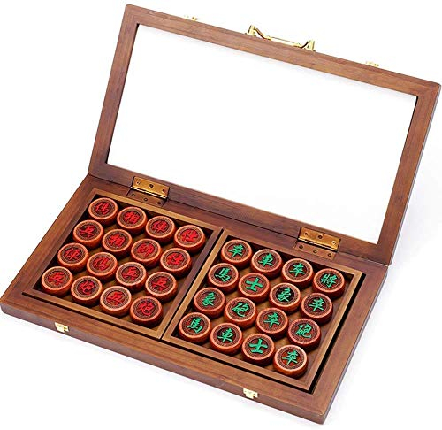 ROLTIN Schachspiele und Bretter, chinesisches rotes Holz, Faltschachtel, Go-Spiel, Xiang Qi, internationales Damespiel, Faltspielzeug, Geschenk, kein Magnet