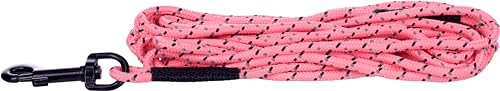 Schleppleine – Puppy Dolly Rosa 5m – reflektierend – Nylon – robust – für Welpen – Flamingo