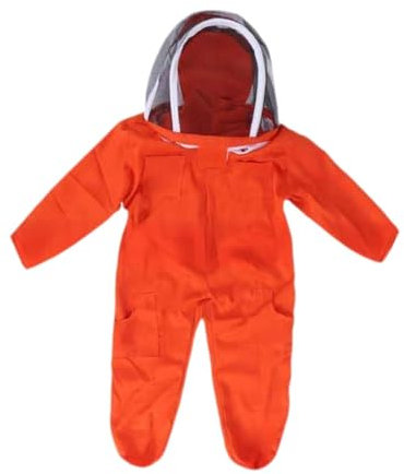 Fenteer Anti-Anzug für Kinder, Imkeranzug für Kinder, atmungsaktiver Overall, professioneller Ganzkörperschutz, bequemer Imkeranzug, l