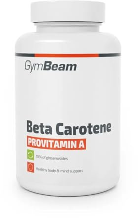 GymBeam Beta-Carotin (Kapseln) - Funktionelles Carotinoid für strahlende Haut, Provitamin-A-Wirkung, Beta-Carotin-Tabletten zur Hautpflege und Erhaltung eines jugendlichen Aussehens, 60 caps
