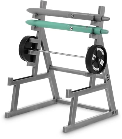 Ymapinc Mini Squat Rack Stifthalter，Kleiner Langhantelständer Lustiger Stifthalter für Den Schreibtisch Deko Gewichtheberbänke Bleistift Organizer für Männer Fitnessbegeisterte