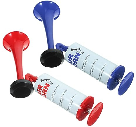 Toyvian 2piezas Bocina De Aire Para Eventos De Fútbol Trompeta De Mano De Accesorio De Bocina De Aire Para Animar Fiestas De Fútbol