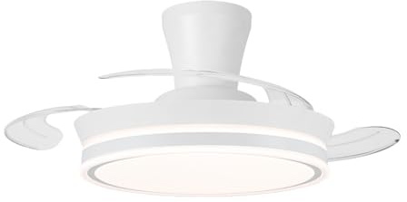 Ventilador LED aspas retráctiles Supereco Long Mini 39W 3822Lm CCT