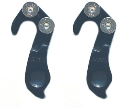 XRXEA 2pcs M/T/B Bike Derailleur Hanger Bicycle Rear Derailleur Gear Mech Hanger 322175 Bolts Tail Hook Steel Bike Parts