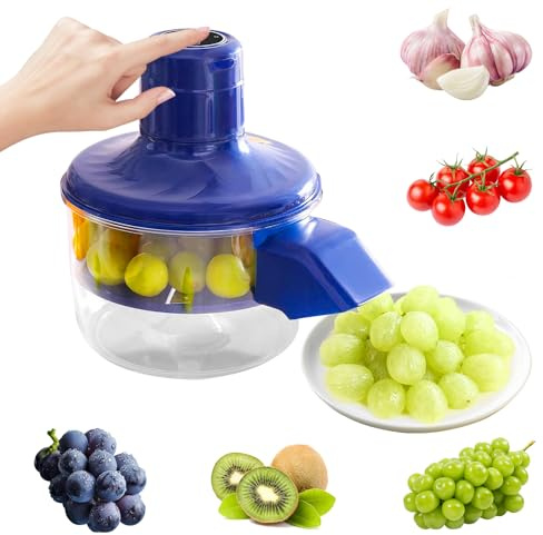 Electric Grape Peeling Machine, Garlic Peeler Machine Fully Automatic Small Fruit Tomato Tool Rechargeable Aid USB Rechargeable Multifunctional for Commercial Home Kitchen Grapes,Garlic,Tomato,Cherry