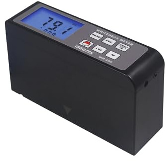 Misuratore di bianchezza, Misuratore di bianchezza WM-206 con display digitale a luce blu, misuratore sorgente luminosa a LED da 45°, 0%~120%