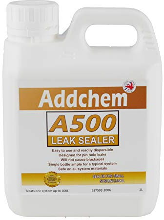 Concentrated Leak Sealer - Boiler Central Heating System (A500) | 1L, treats a standard heating system up to 100L - seal small leaks and weeps