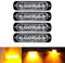 Ricoy Feu de freinage stroboscopique à 6 LED pour voiture - Barre lumineuse pour véhicule de 12 V à 24 V - Balise clignotante de sécurité pour voiture, véhicule utilitaire, bateau, remorque, caravane