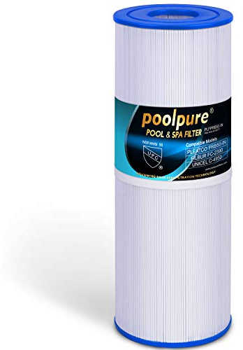 POOLPURE Filtros de SPA para bañera de hidromasaje Unicel c4950 / C-4950 Reemplazo del Cartucho de SPA de 50 'para Pleatco PRB501N para spas Arctic, Beachcomber, Canadian, Hydropool