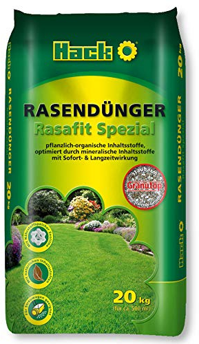HACK Rasendünger Rasafit Spezial 20 Kg Frühjahrsdünger Sommerdünger Langzeit