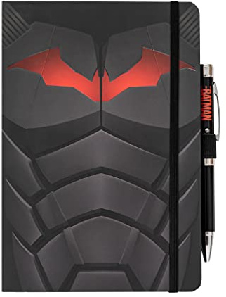 Grupo Erik Premium Notizbuch mit Stift Batman Notizbuch A5 Dotted - Notizbuch Klein - Reisetagebuch zum selberschreiben - Bullet Journal Dotted A5Tagebuch Mädchen und Jungen