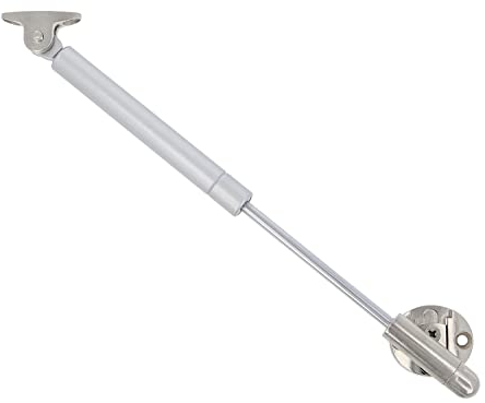 Amig - Bussola a gas per sollevare porte apribili - Mod.98 - Resistenza di carico: 12 kg - Ammortizzatore regolabile per apertura verso l'alto senza impatto - Argento