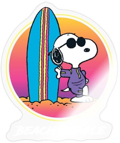 Peanuts Snoopy Cool Surfen Sticker Aufkleber