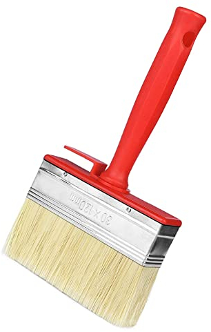 1 Stück 4.8 Zoll Flächenstreicher 30×120mm Wandpinsel für Wand Möbel Zaun Holz Malen Wandfarbe Flachpinsel Set