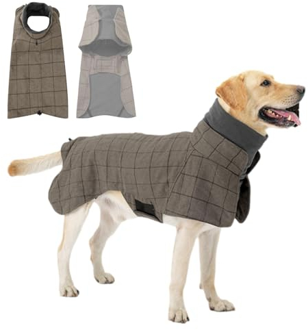 Bexdug Hunde-Winterweste | Wasserdichter Warmer Karierter Hundemantel | Karierte Hundekleidung für kleine, mittlere und große Hunde für die Neujah -Hochzeitsfeier