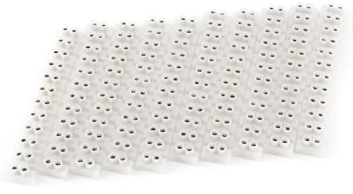 10 Stück Zweireihige Schraubklemmen, 360 V 10 A Lüster klemmen Transparent Lüsterklemmen Elastische Lüsterklemmleiste für Schnellkupplung, Elektronische Schaltkreise