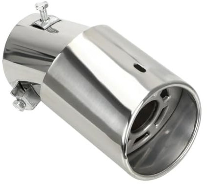 GESMOS Auspuffendrohr Für Universal Auto Auspuff Endrohr Universal Endschalldämpfer Auto Auspuff Schalldämpfer Rund 1 Stück Schalldämpfer Endrohre