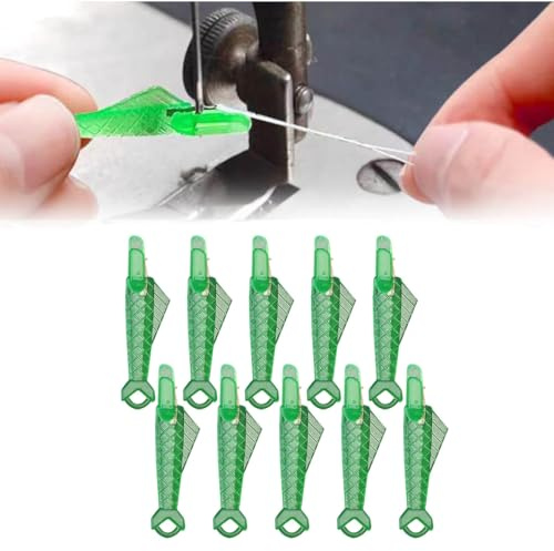 Fischmaul-Nähmaschine Nadeleinfädler, Einfädelhilfe für Nähnadeln, Automatischer Einfädler Nadel Threading Tool, Schnelleinfädler für DIY Handnähen (15)