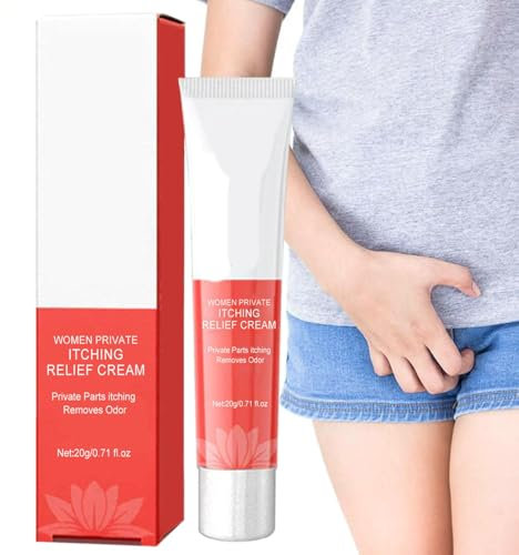 Juckreizlinderung für Intimbereiche | Anti-Juckreiz-Creme für Frauen | Beruhigende und erfrischende Creme für Intimzonen | Salbe gegen Trockenheit, Rötungen, Reizungen