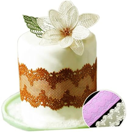Cabilock Silikon Blumenform Für Kuchen Antihaftbeschichtet Für Heimbäckerei Und Profi Mit Rosen-Design Zum Backen Von Keksen Und Süßigkeiten Leicht Zu Reinigen