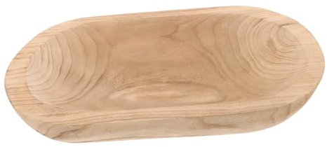 GETAJGHSD Cuenco Decorativo De Madera Rústica para Mesa Cuenco Artesanal Seguro para Decoración De Cocina y Centro De Mesa Estilo Campestre