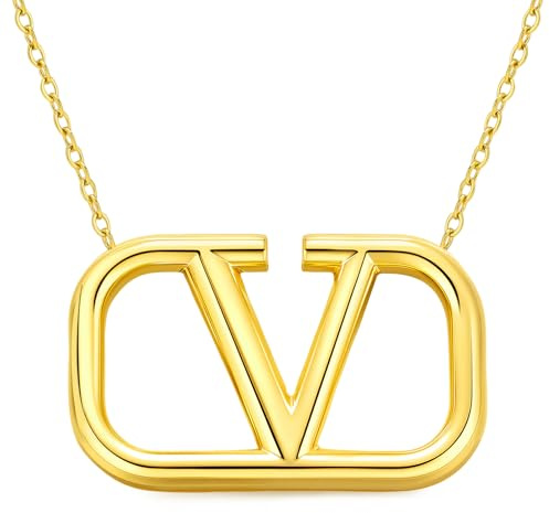 V Ohrringe Goldene Ohrringe Damen, Sterling Silber Ohrringe Hypoallergene Vergoldete Ohrringe, Buchstabe V Geometrische Tropfen Ohrringe Gold Hängend Dupes Schmuck Geschenke für Frauen Valentinstag