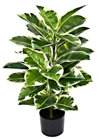 Artificial Real Touch Rubber Potted Plant 98cm/3ft