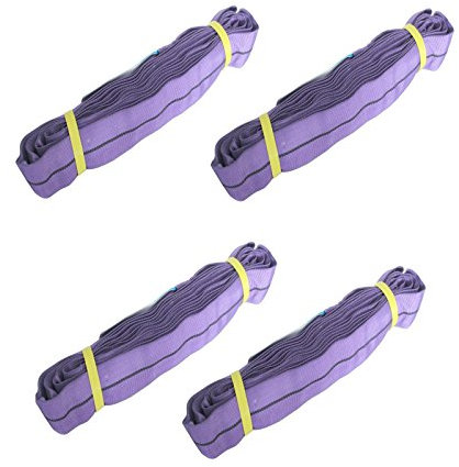 4 Rundschlinge 1000 kg, 2 Meter Umfang, Hebeband Hebeschlinge Kran Hebegurt EN1492-2:2008