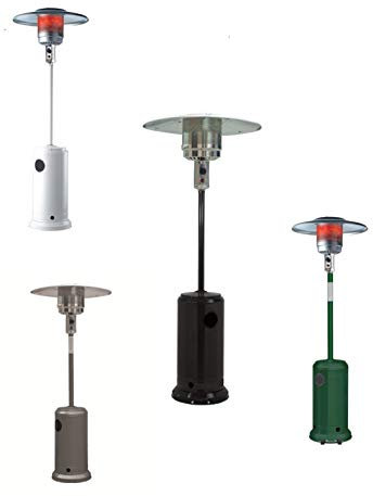 Stufa/Fungo per esterno a gas Butano con ruote - Mod. Patio (***** Attenzione disponibile in 4 colori BIANCO - NERO - GRIGIO - VERDE *****)