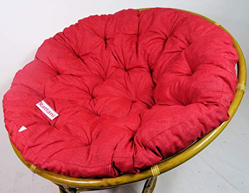 Rattani - Polster, Kissen, Auflage, Ersatzpolster für Rattan Papasansessel, Stoff Nuevo Loneta, D 110 cm, Made in EU