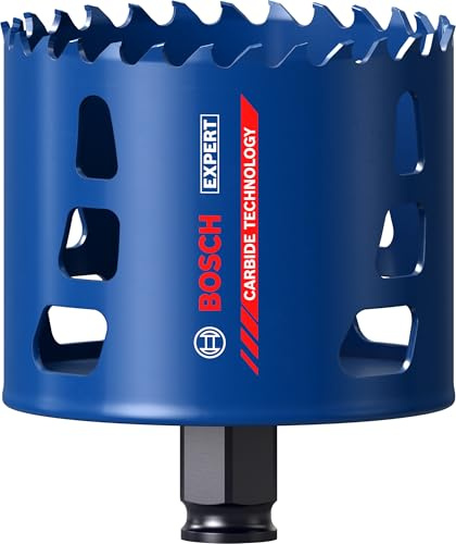 Bosch 1x EXPERT Multi Material Power Change Plus-hålsåg (för Trä med metall, Tegel, Ø 76 mm, Professional Tillbehör Borr)