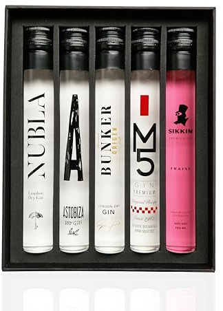 Ginebras Premium Nacionales 7 - Estuche Pack/Kit Regalo Gintonic