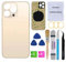 Perzework Ersatz-Glas für die Rückseite (Gold), kompatibel mit iPhone 13 Pro Max, 6,7 Zoll, alle Träger mit vorinstalliertem Kleber und Reparaturwerkzeug-Kits