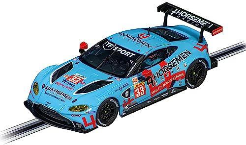 Carrera Evolution - 20027743 I Aston Martin Vantage GTE Slotcar I Maßstab 1:32 I TF Sport 4 Horsemen Racing No. 33 I Britische Ingenieurskunst I Perfektes Geschenk für Kinder I Racing Rennbahnauto