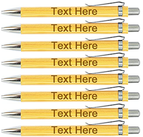 HEYZARDA Stylo Personnalisé avec Nom Rétractable, 100-500 Pcs