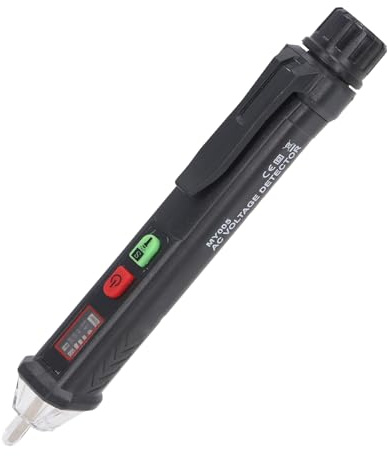 Fafeicy Spannungsprüfer, Ncv 12-1000 V Stift-Voltprüfer, Berührungsloser Spannungsprüfer, Spannungsmesser, Stift, Schaltkreisleitungsteststift Zur Reparatur