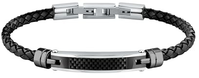 Morellato Bracciale Uomo in Acciaio, Pelle, collezione Moody - SQH59