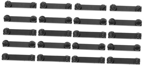NUOBESTY 20stücke Locking Pin Back Für Broschen Rechteckige Kunststoffverschluss-Clutch Für -Handwerk Und Schmuckherstellung Für Anstecknadeln Und Abzeichen