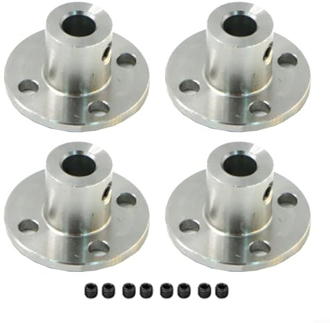 CARMOTTER Kit accoppiamento flangia per albero motore 4PCS, diametro interno 6mm, robusto e versatile