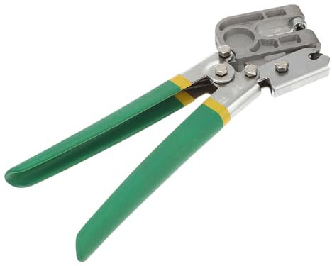 Operitacx Pinza De Punzón Para Quillas De Acero Certificada, Crimpadora Ergonómica Antideslizante, Fijación Rápida Para Perfiles Metálicos Construcción, Uso Profesional, 1 Unidad, Trabajo Pesado