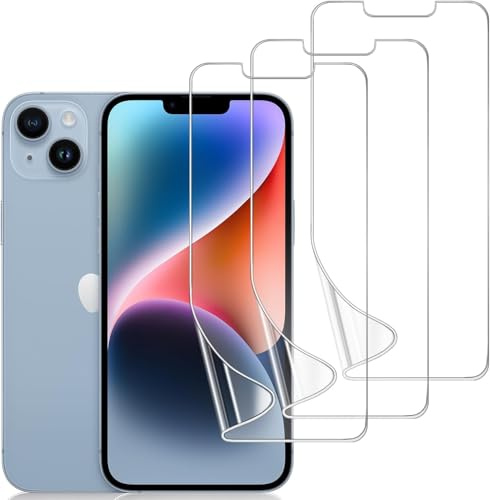 DYNASCO 3 Pezzi TPU Pellicola Protettiva per iPhone 14, HD Flessibile Protezione Schermo Compatibile per iPhone 14 - Senza Bolle, Facile Installare, Riparazione Automatica